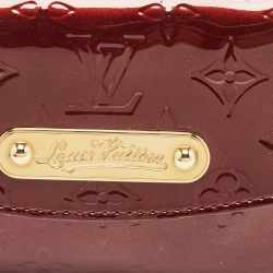 Pre Owned Louis Vuitton Amarante Monogram Vernis Sunset Boulevard Bag