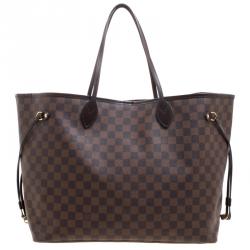 Louis Vuitton Damier Ebene Canvas Neverfull GM Bag