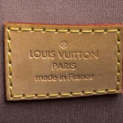 Pre Owned Louis Vuitton Beige Poudre Monogram Vernis Alma PM Bag