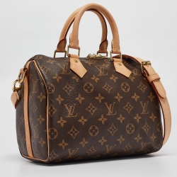Pre Owned Louis Vuitton Monogram Canvas Speedy Bandouliere 25 Bag