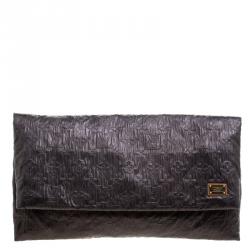 Louis Vuitton Limited Edition Argent Monogram Limelight Clutch Bag