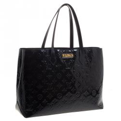 مملوكة مسبقًا Louis Vuitton Bleu Infini Monogram Vernis Wilshire MM Bag