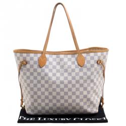 Louis Vuitton Damier Azur Canvas Neverfull MM Bag