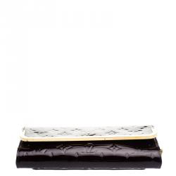 Pre Owned Louis Vuitton Amarante Monogram Vernis Rossmore MM Clutch