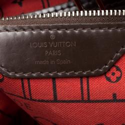 Louis Vuitton Damier Ebene Canvas Neverfull MM Bag