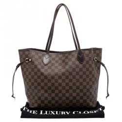 Louis Vuitton Damier Ebene Canvas Neverfull MM Bag
