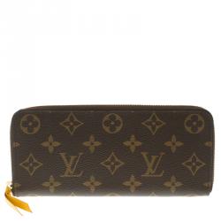 Louis Vuitton Monogram Canvas Clemence Flower Continental Wallet