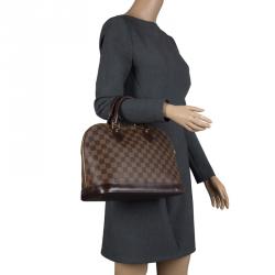 Pre Owned Louis Vuitton Damier Ebene Canvas Alma PM Bag
