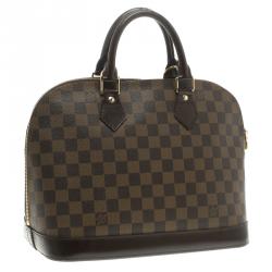 Pre Owned Louis Vuitton Damier Ebene Canvas Alma PM Bag