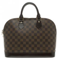 Pre Owned Louis Vuitton Damier Ebene Canvas Alma PM Bag