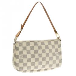 Pre Owned Louis Vuitton Damier Azur Canvas Pochette Accessories