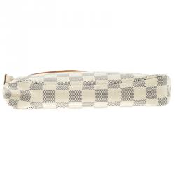 Pre Owned Louis Vuitton Damier Azur Canvas Pochette Accessories