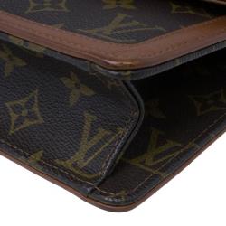Pre Owned Louis Vuitton Monogram Canvas Pochette Dame GM