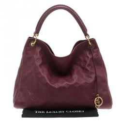 Pre Owned Louis Vuitton Aurore Monogram Empreinte Leather Artsy MM Bag
