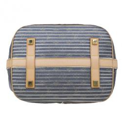 Pre Owned حقيبة يد لوي فيتون إيدن نيو معدنية مخططة