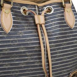 Pre Owned حقيبة يد لوي فيتون إيدن نيو معدنية مخططة