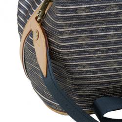 Pre Owned حقيبة يد لوي فيتون إيدن نيو معدنية مخططة