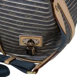 Pre Owned حقيبة يد لوي فيتون إيدن نيو معدنية مخططة