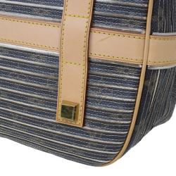 Pre Owned حقيبة يد لوي فيتون إيدن نيو معدنية مخططة