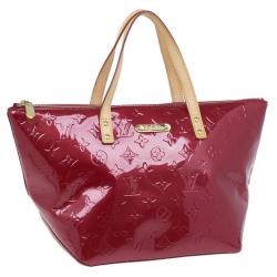 Pre Owned Louis Vuitton Red Monogram Vernis Bellevue PM