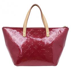 Pre Owned Louis Vuitton Red Monogram Vernis Bellevue PM