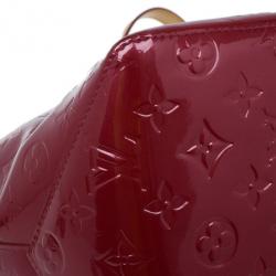 Pre Owned Louis Vuitton Red Monogram Vernis Bellevue PM