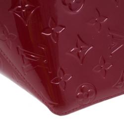 Pre Owned Louis Vuitton Red Monogram Vernis Bellevue PM