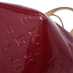 Pre Owned Louis Vuitton Red Monogram Vernis Bellevue PM