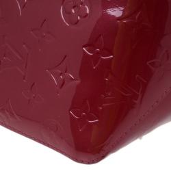 Pre Owned Louis Vuitton Red Monogram Vernis Bellevue PM