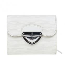 مملوكة مسبقًا Louis Vuitton White Epi Joey Wallet