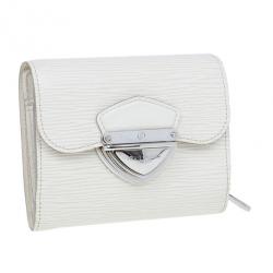 مملوكة مسبقًا Louis Vuitton White Epi Joey Wallet