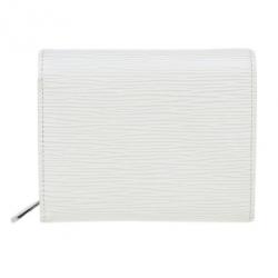 مملوكة مسبقًا Louis Vuitton White Epi Joey Wallet