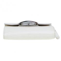 مملوكة مسبقًا Louis Vuitton White Epi Joey Wallet