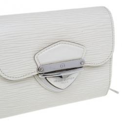 مملوكة مسبقًا Louis Vuitton White Epi Joey Wallet