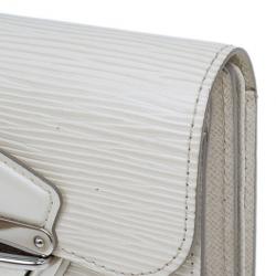 مملوكة مسبقًا Louis Vuitton White Epi Joey Wallet