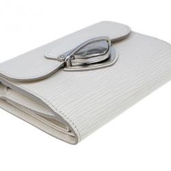 مملوكة مسبقًا Louis Vuitton White Epi Joey Wallet
