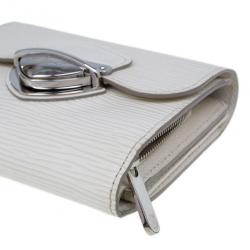 مملوكة مسبقًا Louis Vuitton White Epi Joey Wallet