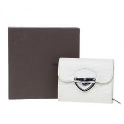 مملوكة مسبقًا Louis Vuitton White Epi Joey Wallet