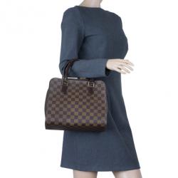 Pre Owned Louis Vuitton Damier Ebene Canvas Triana Tote