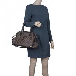 Pre Owned Louis Vuitton Damier Ebene Canvas Trevi Satchel PM
