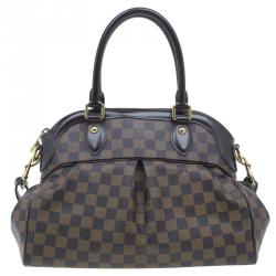 Pre Owned Louis Vuitton Damier Ebene Canvas Trevi Satchel PM