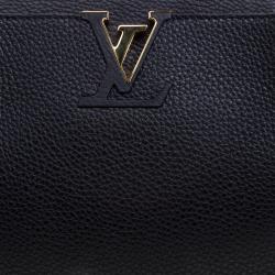 Louis Vuitton Black Taurillon Leather Capucines MM Bag