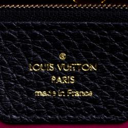 Louis Vuitton Black Taurillon Leather Capucines MM Bag