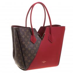 Pre Owned Louis Vuitton Red Monogram Canvas and Leather Kimono Bag