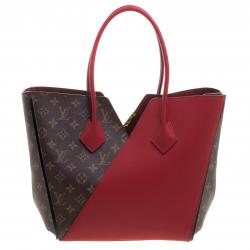 Pre Owned Louis Vuitton Red Monogram Canvas and Leather Kimono Bag