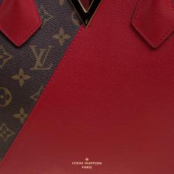 Pre Owned Louis Vuitton Red Monogram Canvas and Leather Kimono Bag