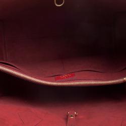 Pre Owned Louis Vuitton Red Monogram Canvas and Leather Kimono Bag