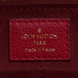 Pre Owned Louis Vuitton Red Monogram Canvas and Leather Kimono Bag