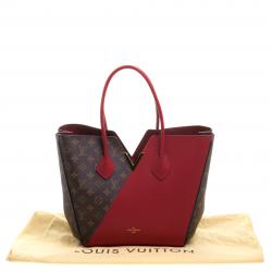 Pre Owned Louis Vuitton Red Monogram Canvas and Leather Kimono Bag