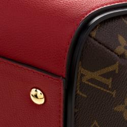Pre Owned Louis Vuitton Red Monogram Canvas and Leather Kimono Bag